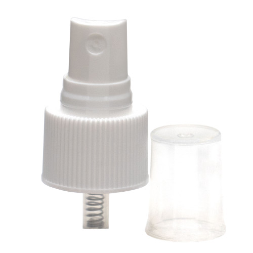 24mm 24-410 White PP Plastic Fine Mist Sprayer with Clear Hood, 6-3/4" Dip Tube, .20 cc Output