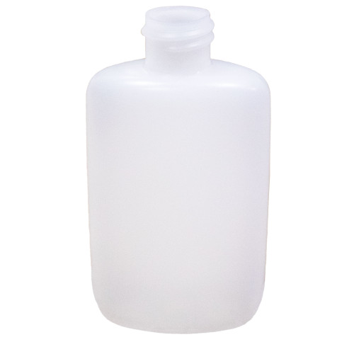 2 oz Natural HDPE Plastic Drug Oval Bottle, 20mm 20-410, 10.5 Gram