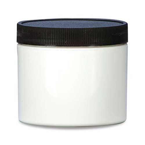8 oz White PP Plastic Straight Side Jar, 89mm 89-400, Regular Wall
