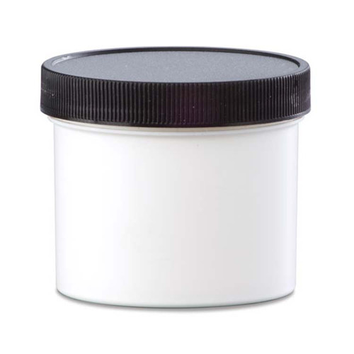 4 oz White PP Plastic Straight Side Jar, 70mm 70-400