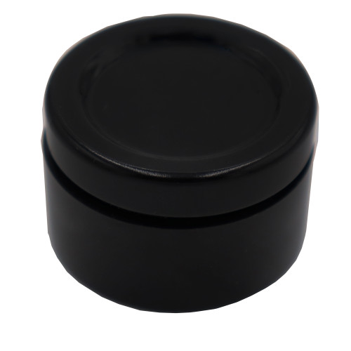 4 ml/1.08 dram Black Glass Concentrate POP-VAC Seal Jar Child Resistant Cap w/ 38mm Black Lid