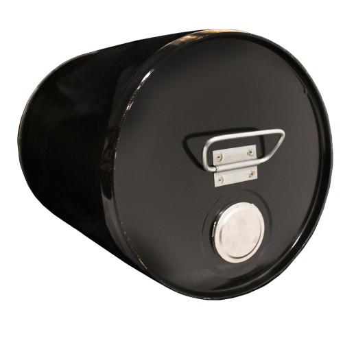 5 Gallon Black Steel Tight Head Pail, Clear Phenolic lining, UN Rated, Rieke Fitting w/ Dust Cap