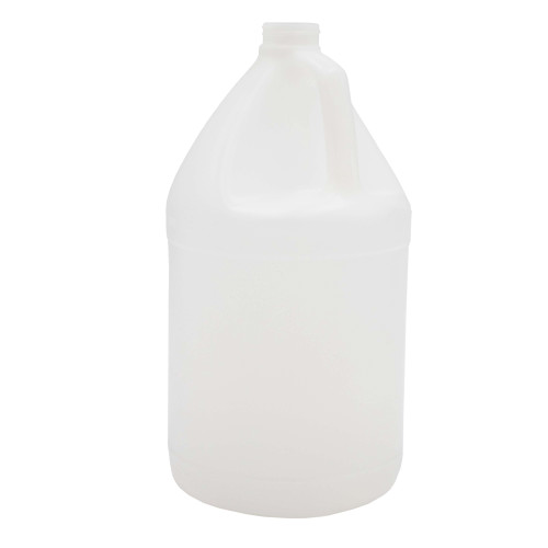 128 oz Natural HDPE Plastic Industrial Round Bottles, 110 Gram, 38mm 38-400, 4x1 w/ Kraft Carton