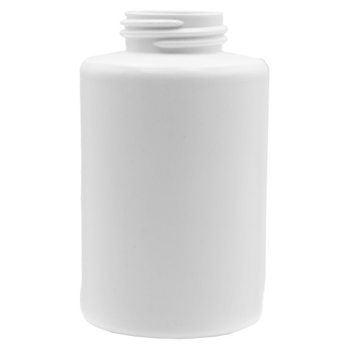 16 oz White HDPE Plastic Tank Bottle, 45mm 45-405
