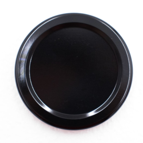 63mm Black Metal Twist Cap, Plastisol Liner, No Button