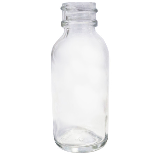 1 oz Flint Glass Boston Round Bottle, 20mm 20-400