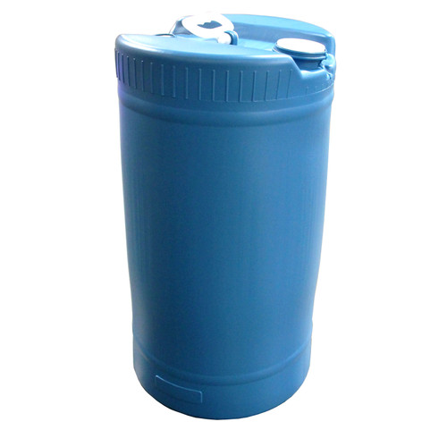 15 Gallon Blue HDPE Plastic Tight Head Drum, 2" Buttress & 3/4" Fitting w/ Viton Gasket