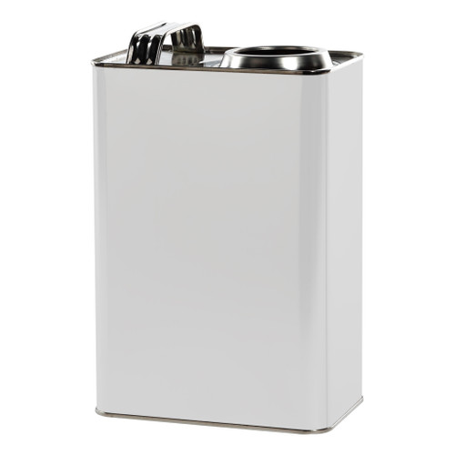 1 Gallon White Coat Metal F-Style Can, Unlined, 57 mm, 610 x 907 (Bulk Pallet)