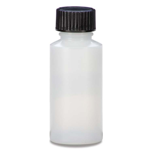 1 oz Natural HDPE Plastic Cylinder Bottle, 20mm 20-410
