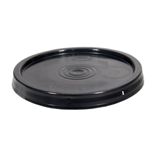 2 Gallon Black HDPE Plastic Tear Tab Pail Cover