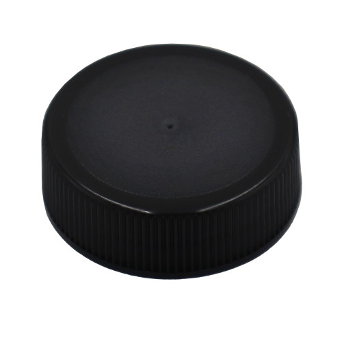 33mm 33-400 Black PP Plastic Matte Top, Ribbed Side Cap, Foam Liner
