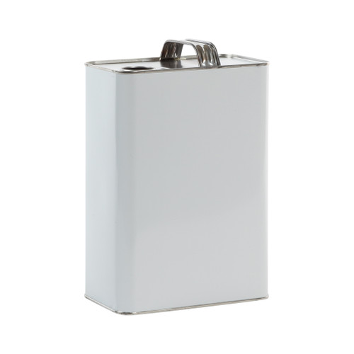 1 Gallon White Coat Metal F-Style Can, Unlined, 32mm REL Off Center, 610 x 907 (Bulk Pallet)