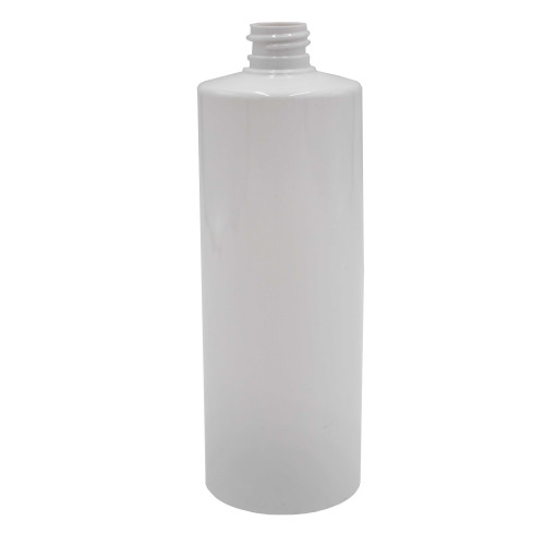 12 oz White PET Plastic Cylinder Bottle, 24mm 24-410