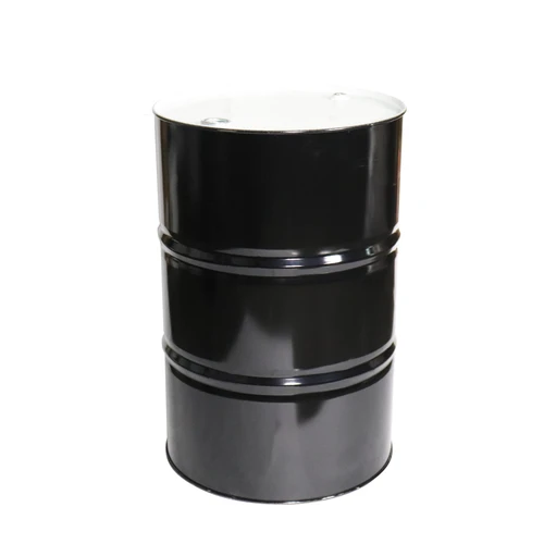 55 Gallon Black Steel Tight Head Drum, White Top, Rust Inhibited Lining, 2" & 3/4" Tri-Sure® Fittings, UN Rated