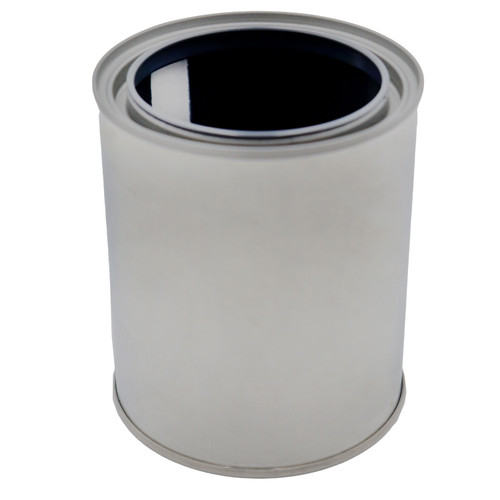 1 Pint Metal Paint Can, Gray Lined, 307 x 315