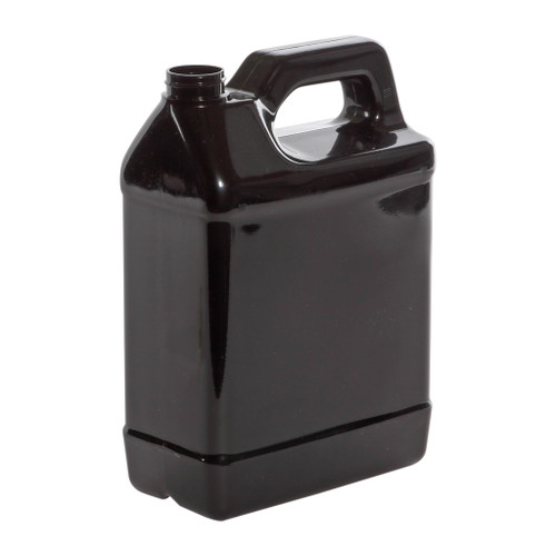 128 oz Black PVC Plastic F-Style Bottle, 38mm 38-400, 195 Gram