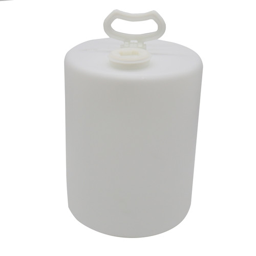 5 Gallon Natural HDPE Plastic Round Tight Head Pail, w/ 2" Fitting & Plug, Anti-Static Resin