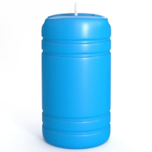 15 Gallon Blue HDPE Plastic Tight Head Drum, 2" & 3/4" NPS, UN Rated