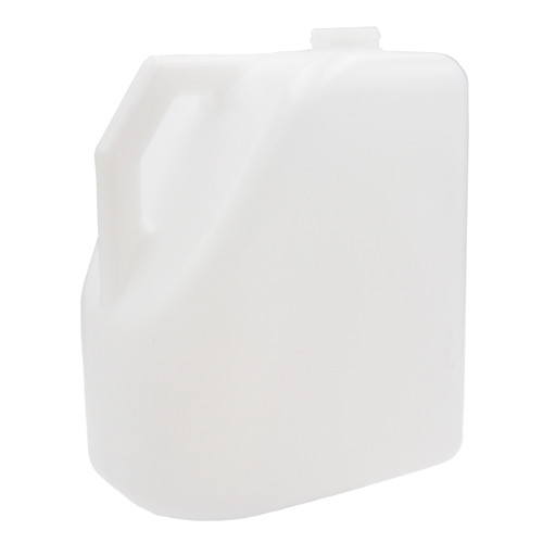 128 oz Natural HDPE Plastic Square Handleware Bottle, 38mm 38-400, 130 Gram, Flame Treated