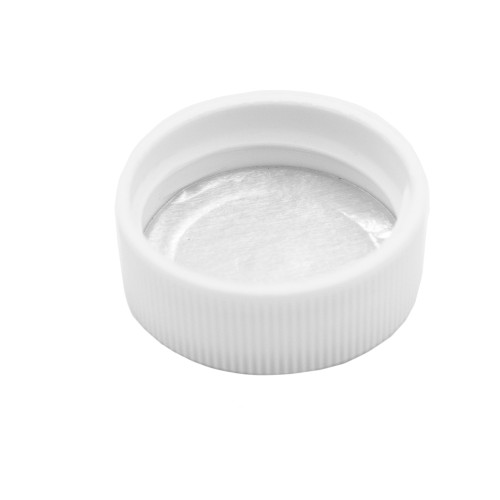 28mm 28-400 White PP Plastic Screw Cap, Foil Seal for HDPE or PE Foil Liner