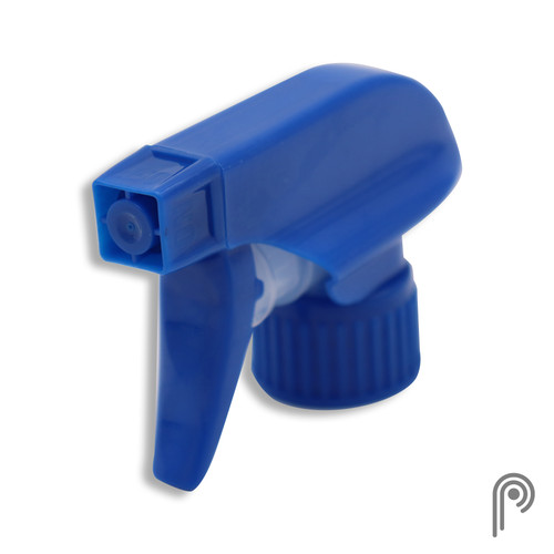 28mm 28-410 Blue PP Plastic Trigger Sprayer, 1.3 ml Output, 9.25" Dip Tube, Spray/Stream Off