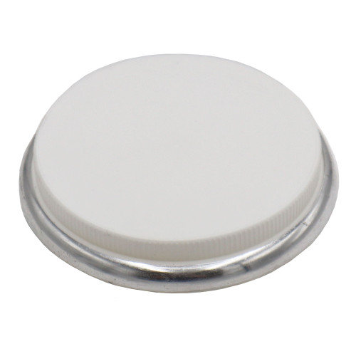 2" White Plastic Crimp on Capseal