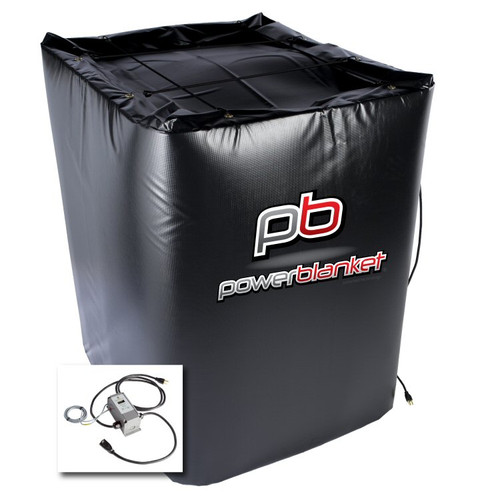 330 Gallon IBC Tote Insulated Top Digital Thermostat Heating Blanket, 48"L x 40"W x 53"H