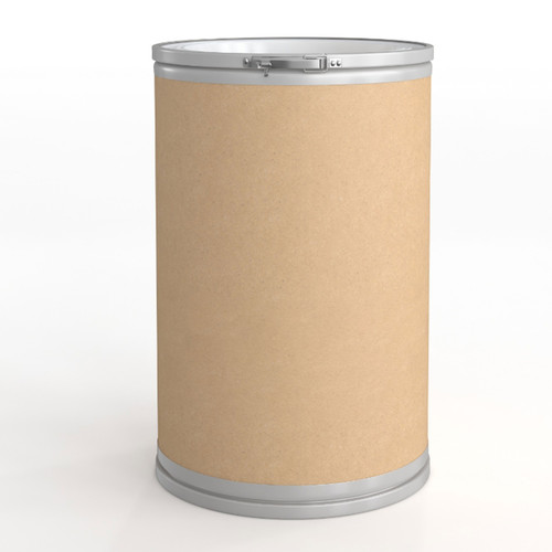 30 Gallon Kraft Liquid-Pak Fiber Open Head Drum, Natural Plastic Cover, 2" Buttress & 3/4" NPS Fittings