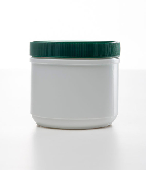 20 oz White HDPE Plastic Single Thread Canister, 100 mm, 33.5 Gram