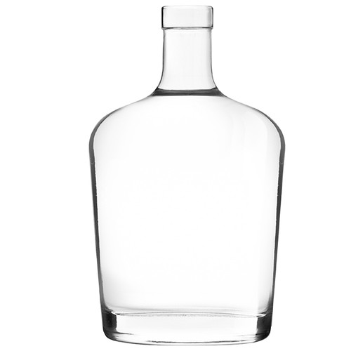 750 mL Flint Glass Windsor Bar Top Spirit Bottle, 21.5 mm, 12x1