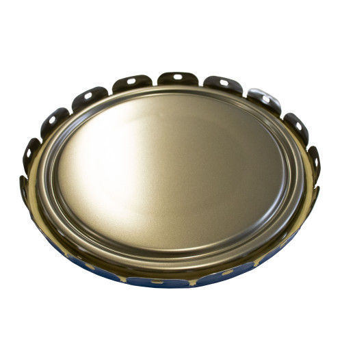 2.5-7-Gallon Blue #288 Rust Inhibited Steel Open Head Pail Lug Cover, UN Rated, Flow in Gasket, 24 Gauge
