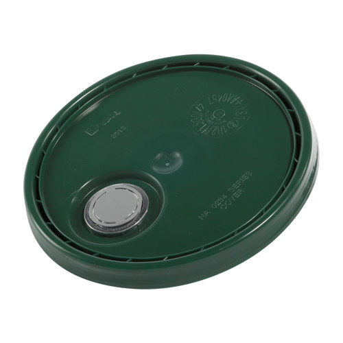 3.5 - 6 Gallon Green HDPE Plastic Cover, Rieke Flex Spout, UN Rated