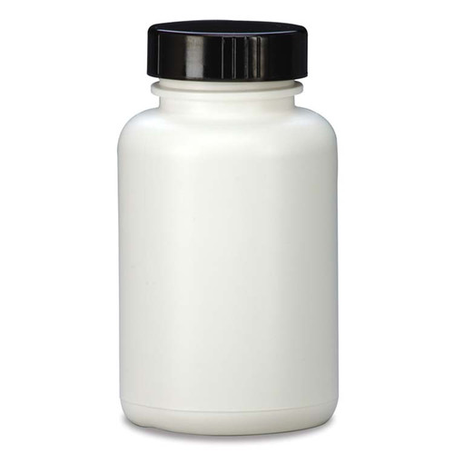 180 cc White HDPE Plastic Round Packer Bottle, 38mm 38-400, 17.8 Gram