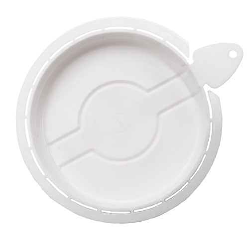 2" White Poly Plastic Snap-On Tamper Evident Capseal for Steel Tri-Sure® Tight Head Drum