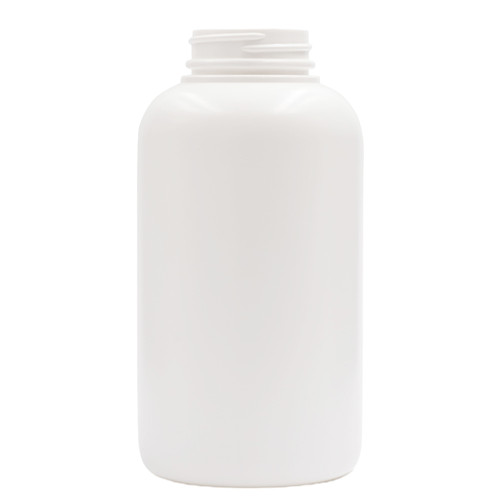 120 cc White HDPE Plastic Round Packer Bottle, 38mm 38-400, 17 Gram