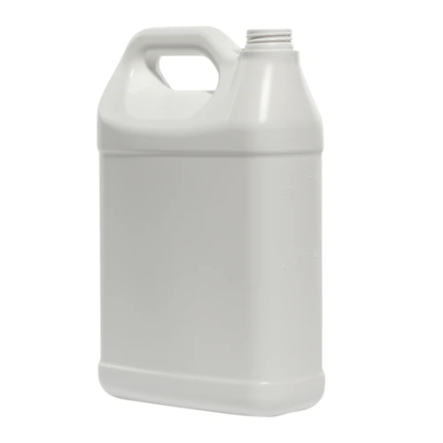 128 oz White HDPE Plastic F-Style Bottle, 38mm 38-400 Rexam Child Resistant Snap Lok, 150 Gram