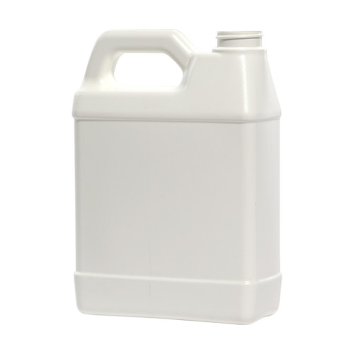64 oz White HDPE Plastic F-Style Bottle, 38mm 38-400, 95 Gram