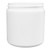 8 oz White HDPE Plastic Wide Mouth Straight Sided Jar, 70mm 70-400, 27 Gram