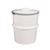 25 Gallon Natural HDPE Plastic Dak Pak Open Head Drum, w/ Natural Cover, 1-4" Fitting in Middle w/ Metal Lever Lock Ring