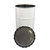 16 Gallon White Steel Open Head Drum, White Cover, Rust Inhibited Lining