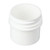 1/4 oz White PP Plastic Straight Side Jar, 33mm 33-400, Regular Wall