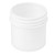 1 oz White PP Plastic Straight Sided Jar, 43mm 43-400, Regular Wall