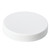 63mm 63-400 White PP Plastic Smooth Top, Ribbed Sides Cap with PS22 Printed Liner
