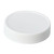 48mm 48-400 White PP Plastic Matte Top, Ribbed Sides Cap with F217 & PS22 Plain Liner