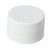 28mm 28-410 White PP Plastic Smooth Top, Ribbed Sides Cap with PV Liner
