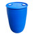 55 Gallon Blue HDPE Plastic Tight Head Drum, (2) 2" Buttress, UN Rated