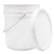 5 Gallon White HDPE Straight Side Open Head Pail, Tear Tab White Cover, UN Rated