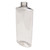 16 oz Clear PET Plastic Ribbed Oval Bottle, 28mm 28-415, 35.6 Gram, 30% PCR