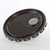 2.5-7 Gallon Black Steel Pail Cover, Double Buff Epoxy Lining, Plastic Self Vent Rieke, 24 Gauge, Flow in Gasket, No Well