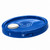 3.5-6 Gallon Chevron Blue HDPE Plastic Tear Tab Pail Cover, All Plastic Spout